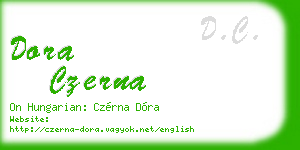 dora czerna business card